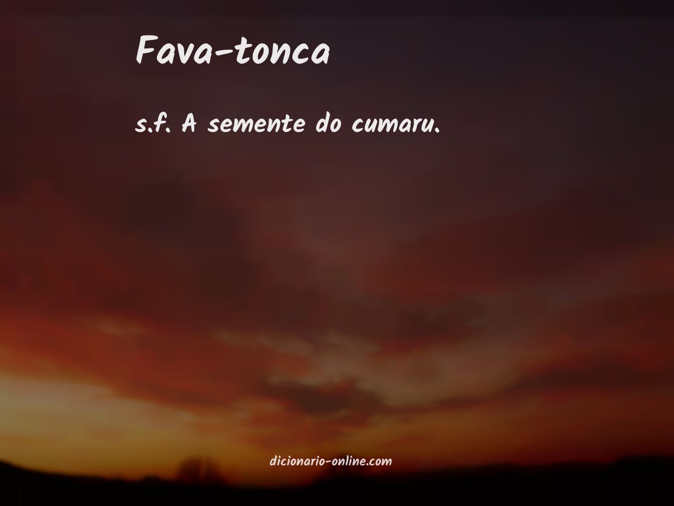 Significado de fava-tonca