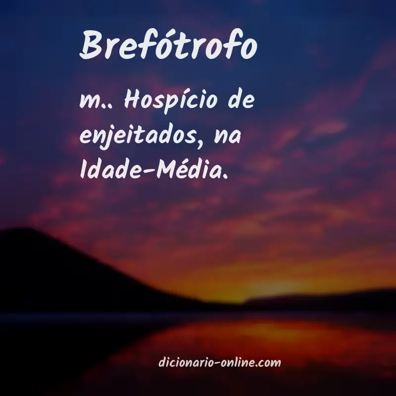 Significado de brefótrofo