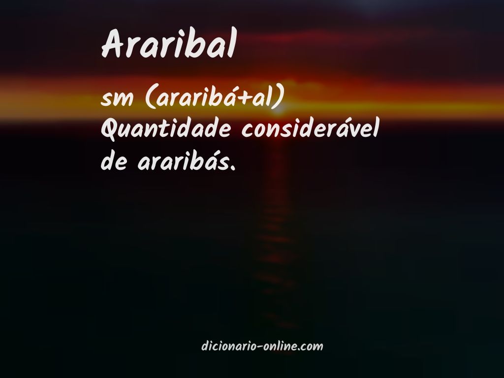 Significado de araribal