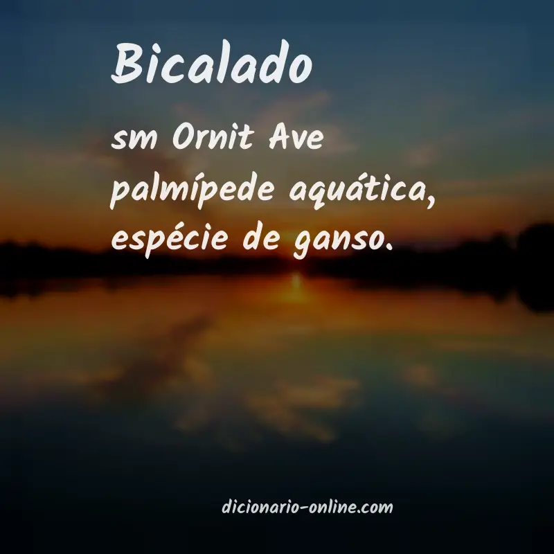 Significado de bicalado