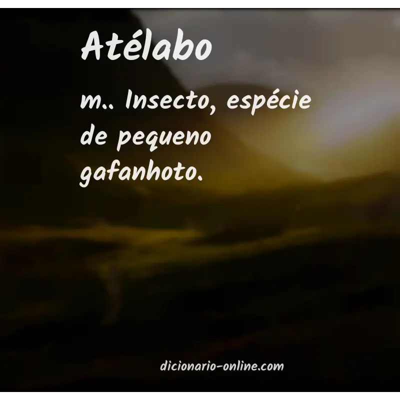 Significado de atélabo