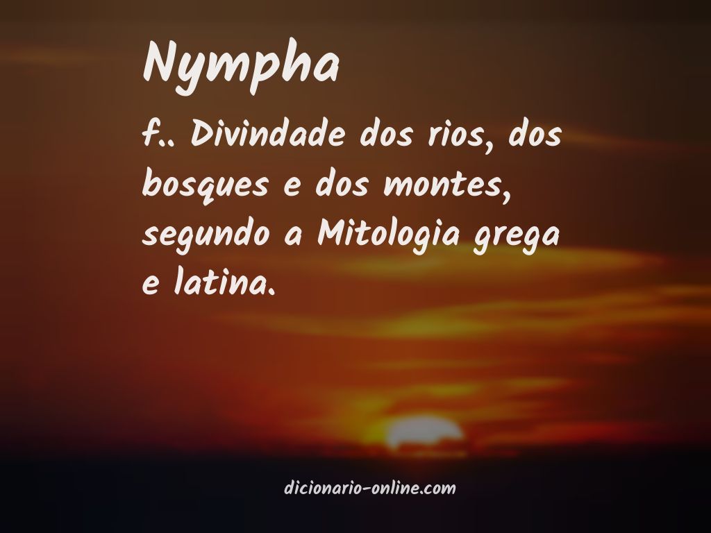 Significado de nympha