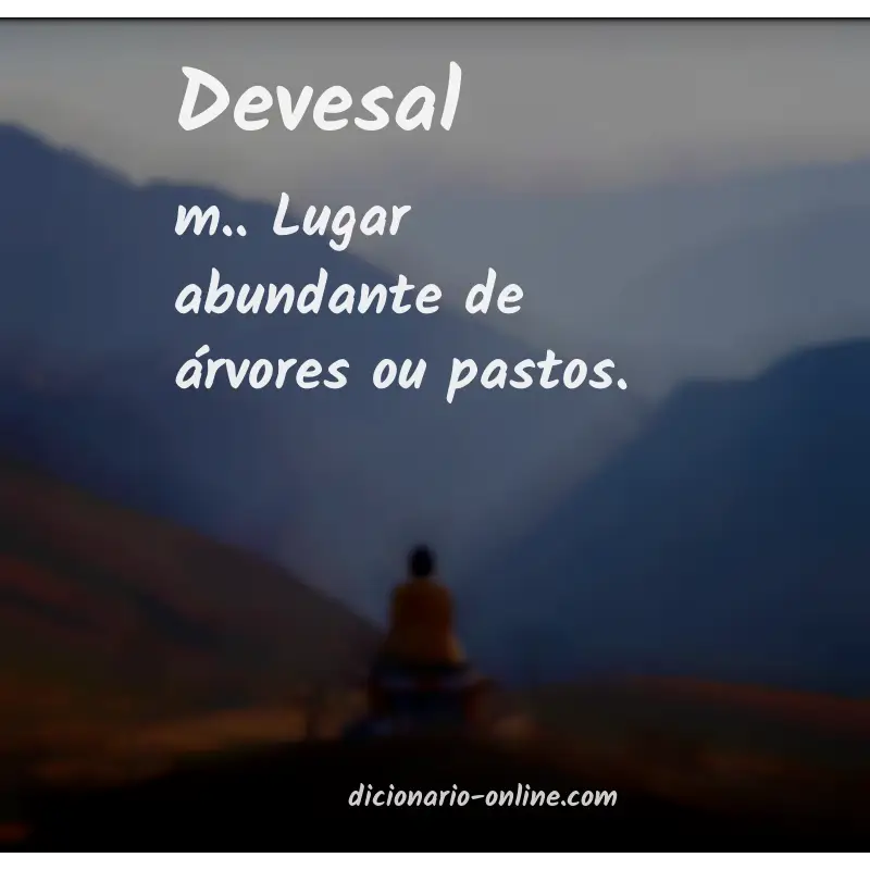 Significado de devesal