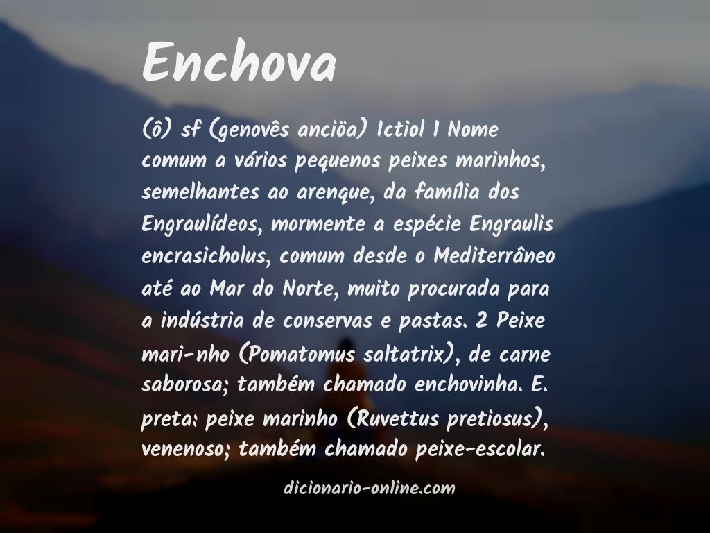 Significado de enchova