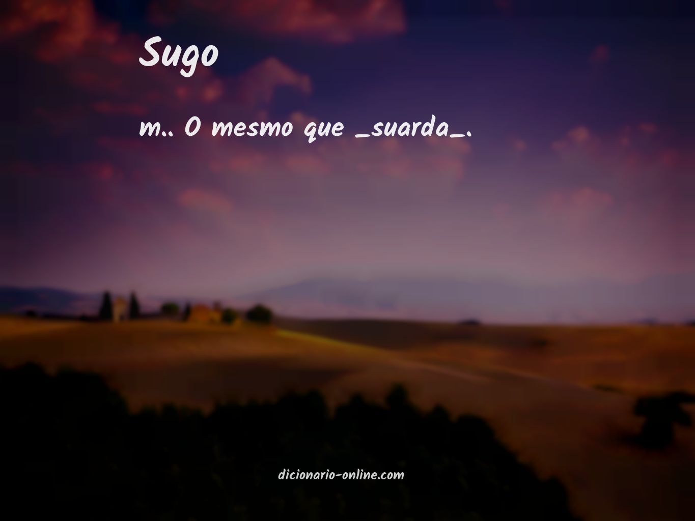 Significado de sugo