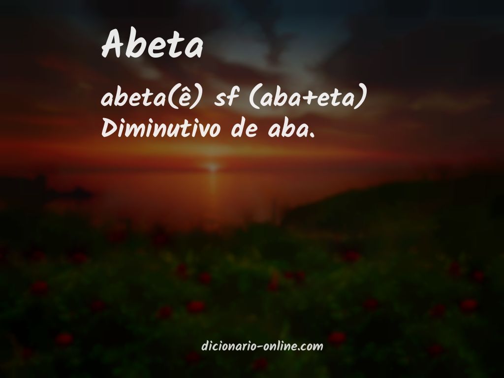 Significado de abeta