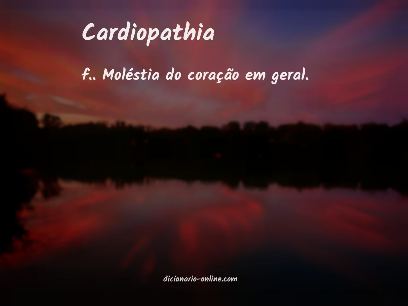 Significado de cardiopathia