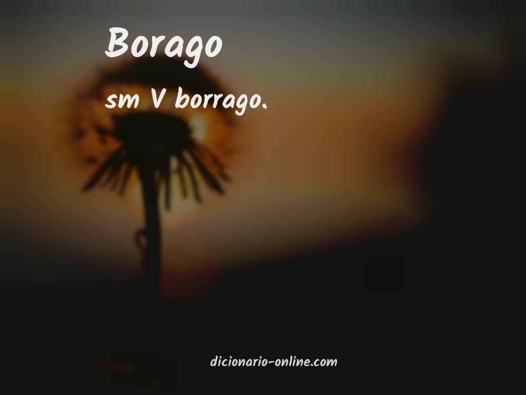 Significado de borago