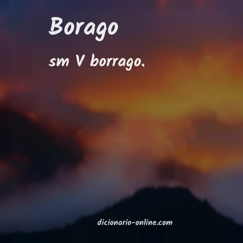Significado de borago