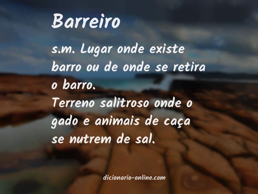 Significado de barreiro