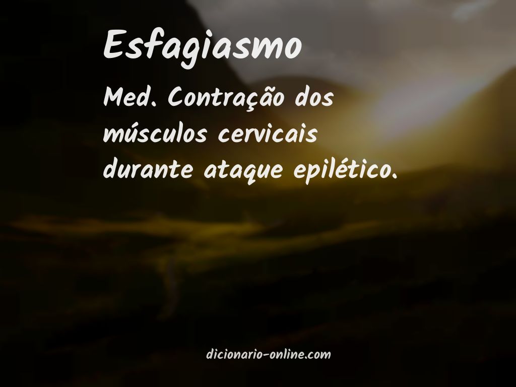 Significado de esfagiasmo