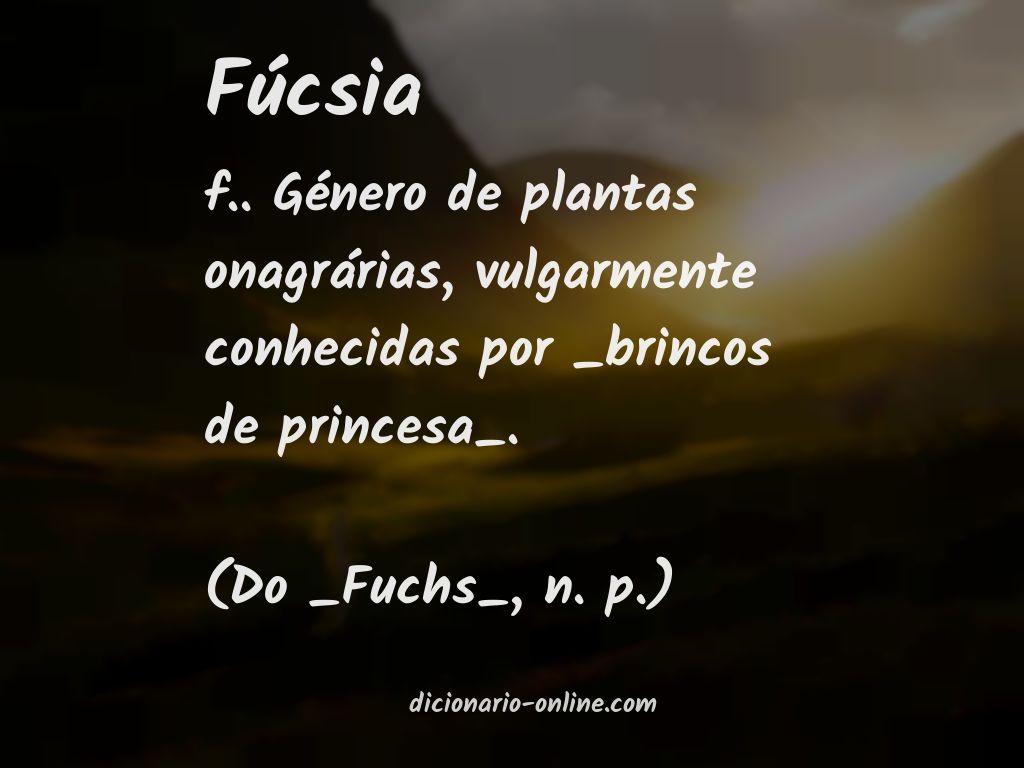 Significado de fúcsia