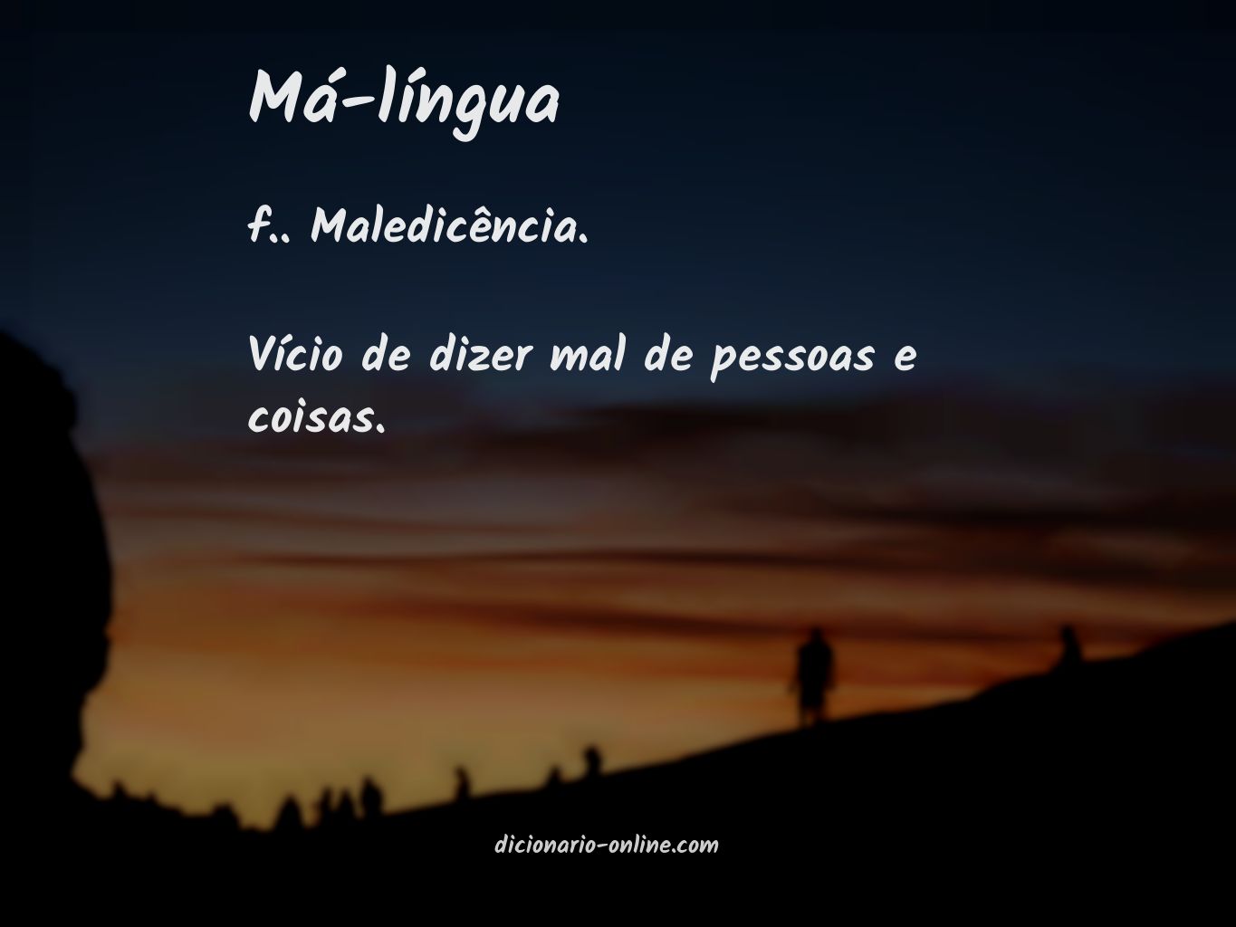 Significado de má-língua