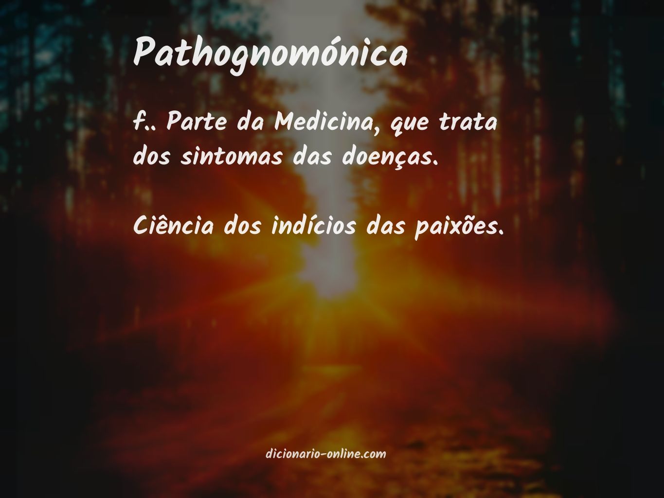 Significado de pathognomónica