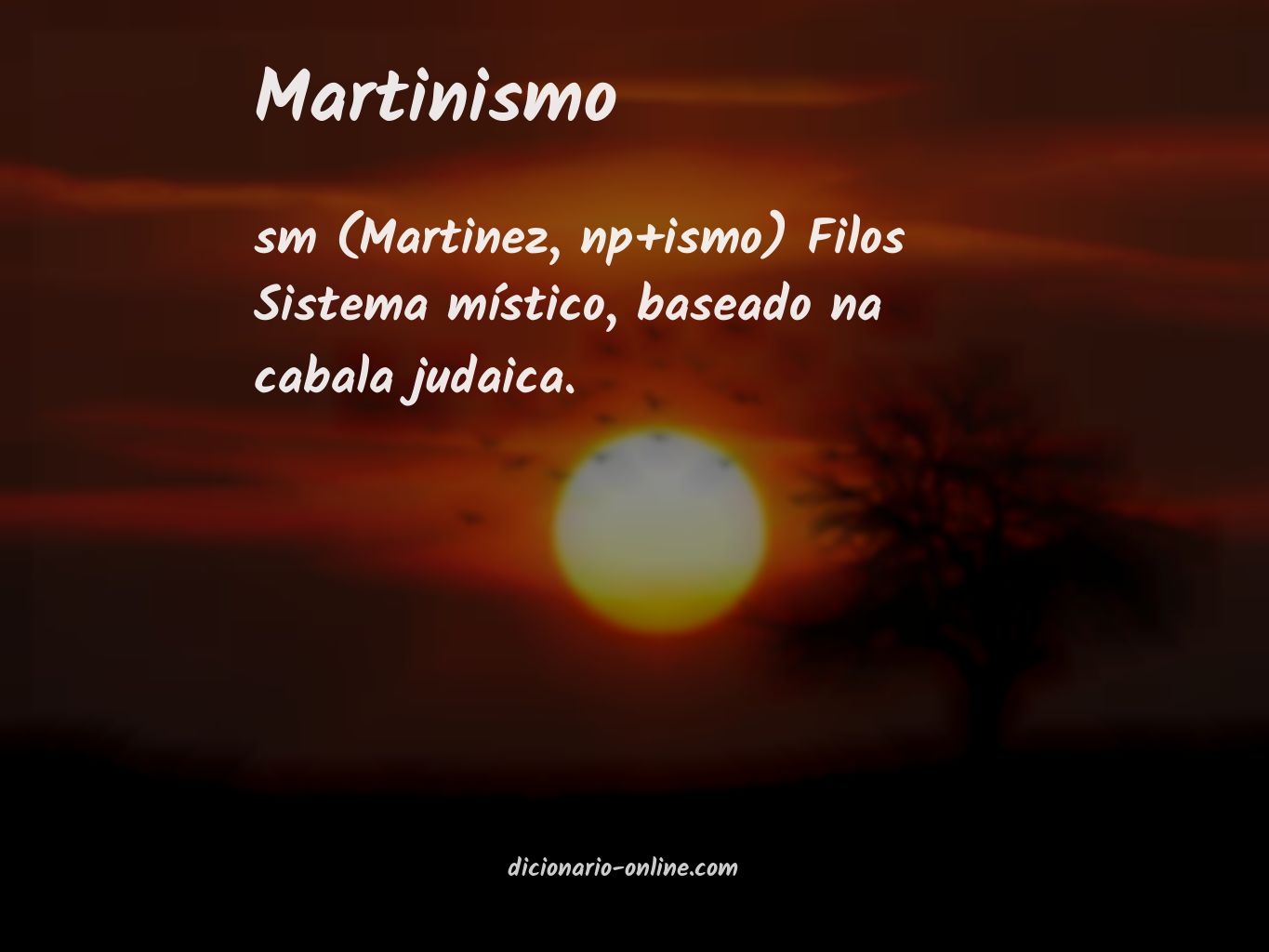 Significado de martinismo