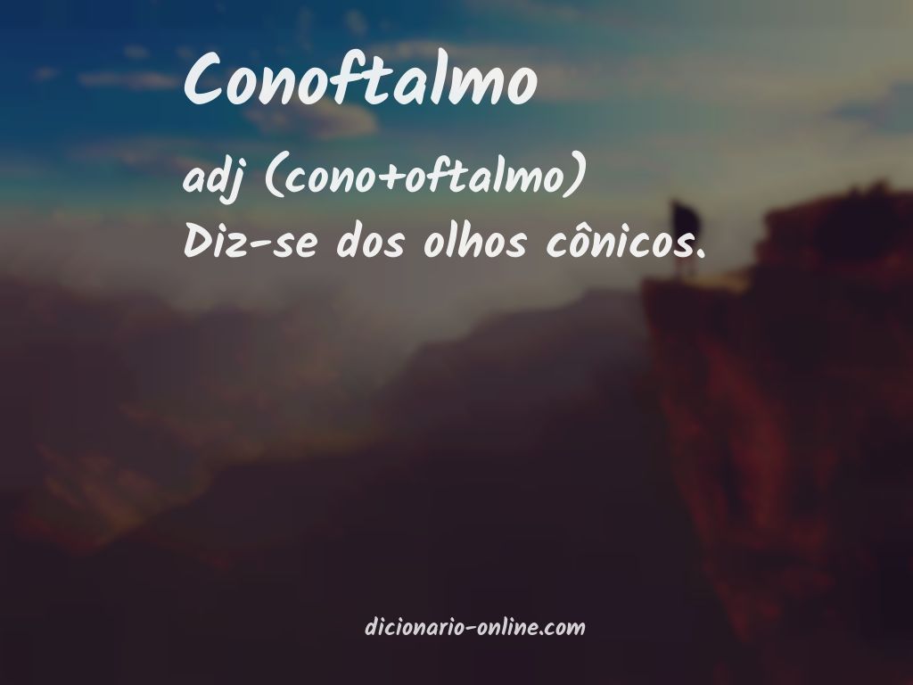 Significado de conoftalmo