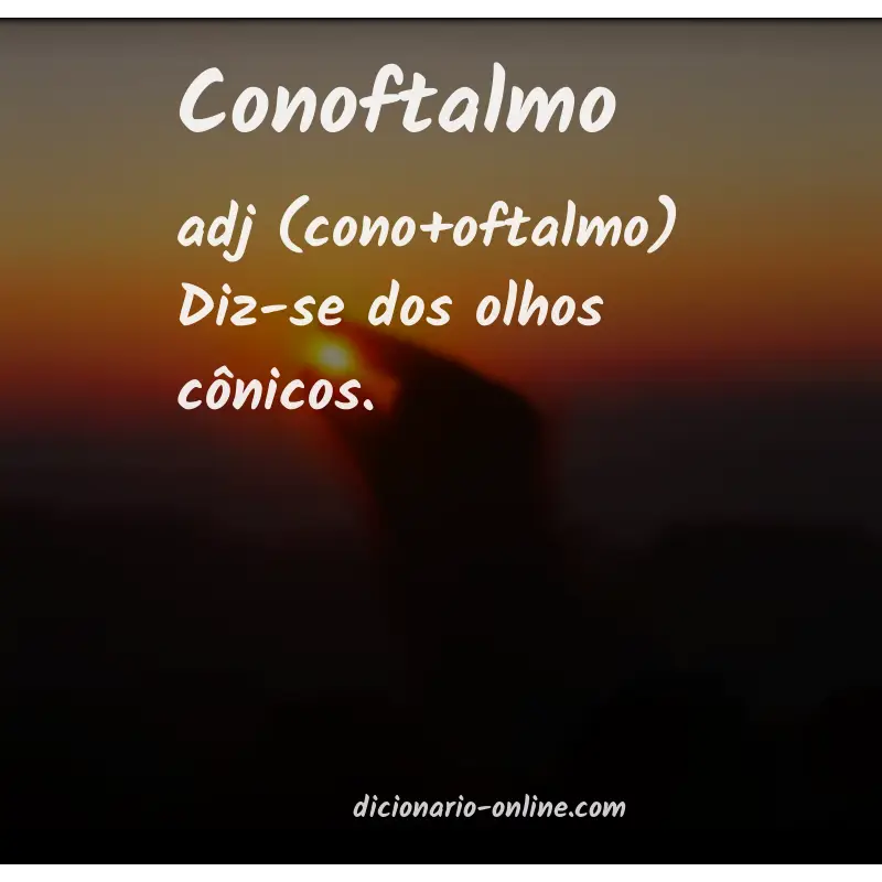 Significado de conoftalmo