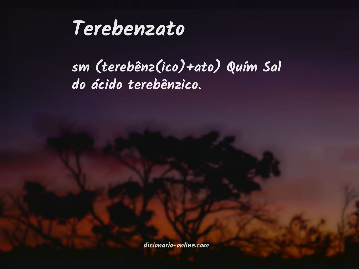 Significado de terebenzato