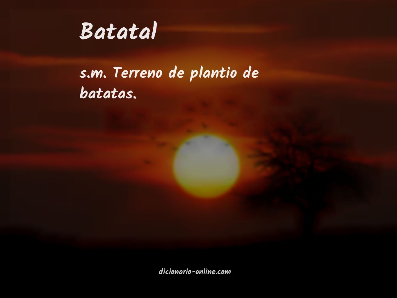 Significado de batatal