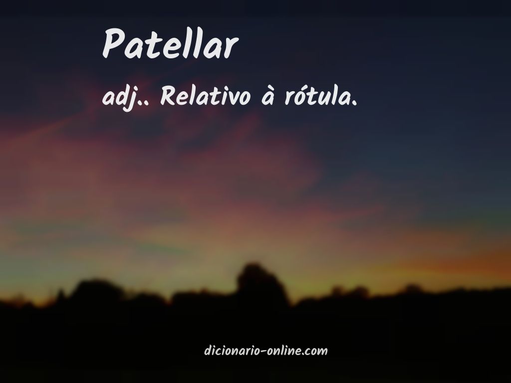 Significado de patellar