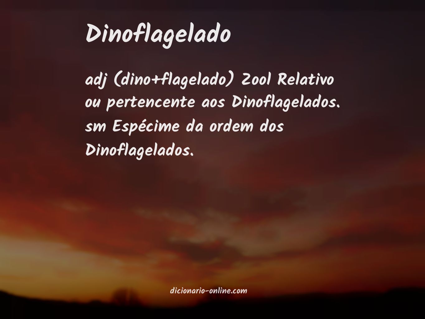Significado de dinoflagelado