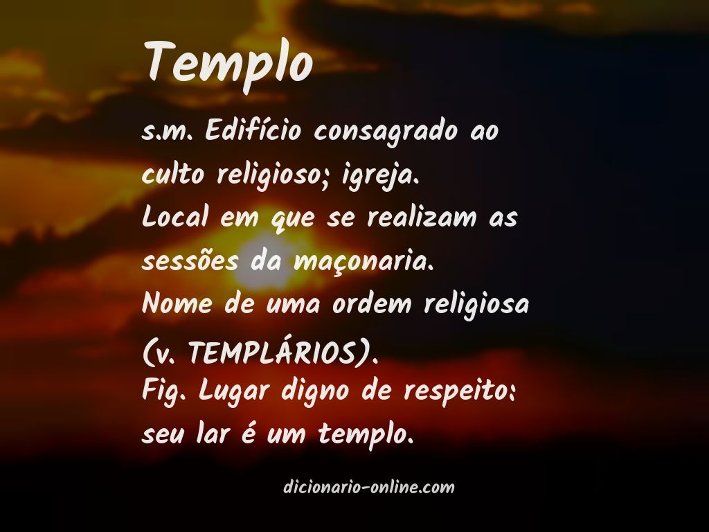 Significado de templo