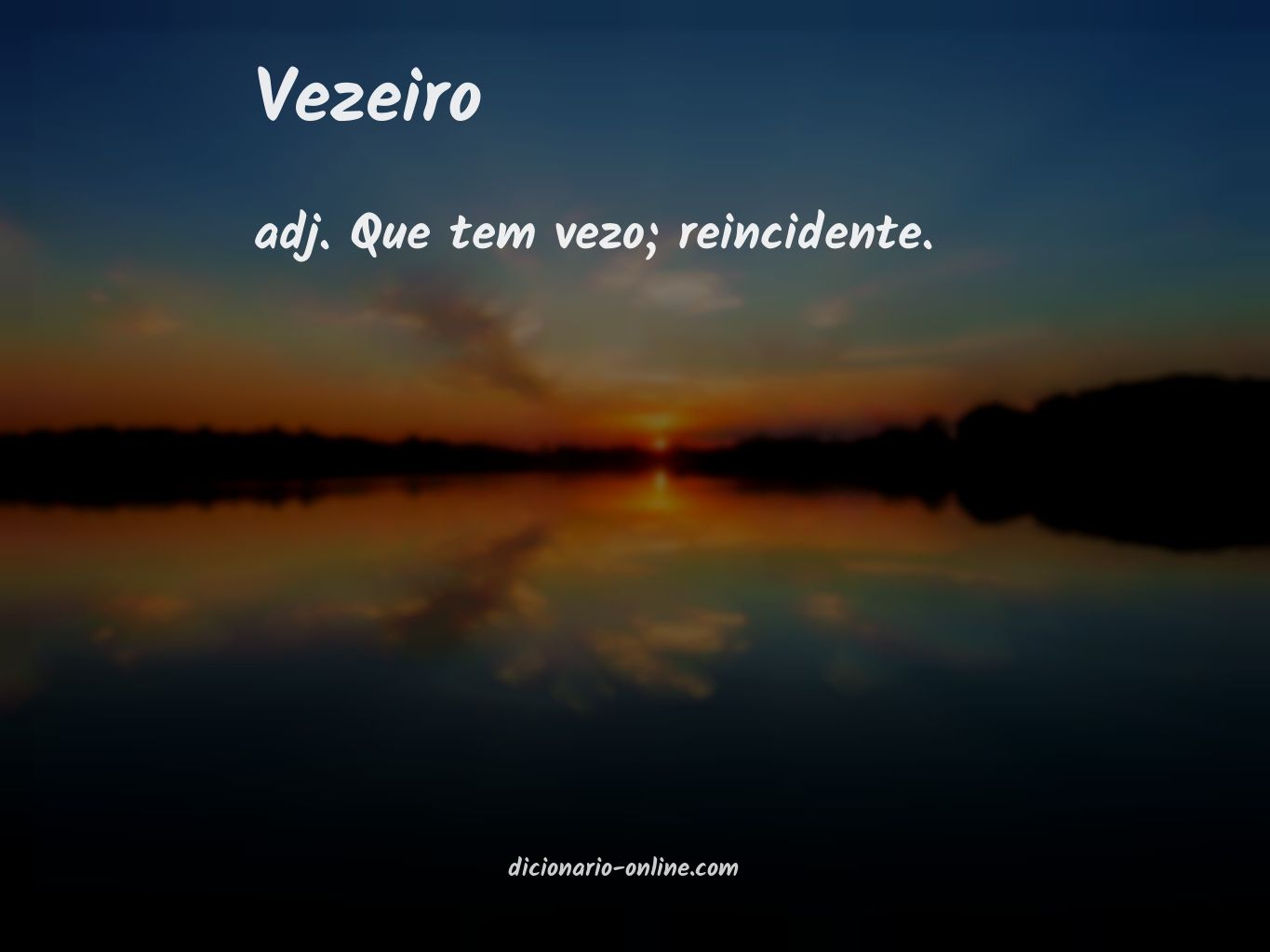 Significado de vezeiro