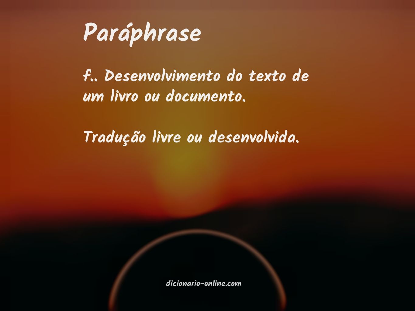 Significado de paráphrase