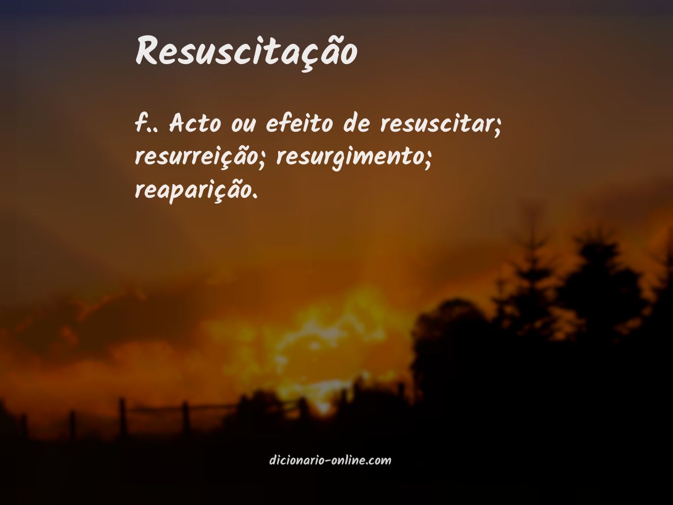 Significado de resuscitação