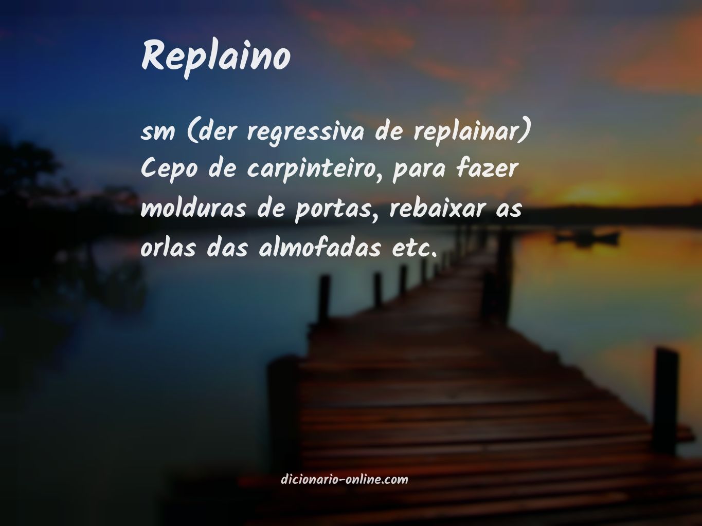 Significado de replaino