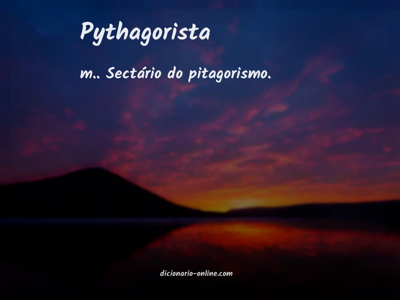 Significado de pythagorista