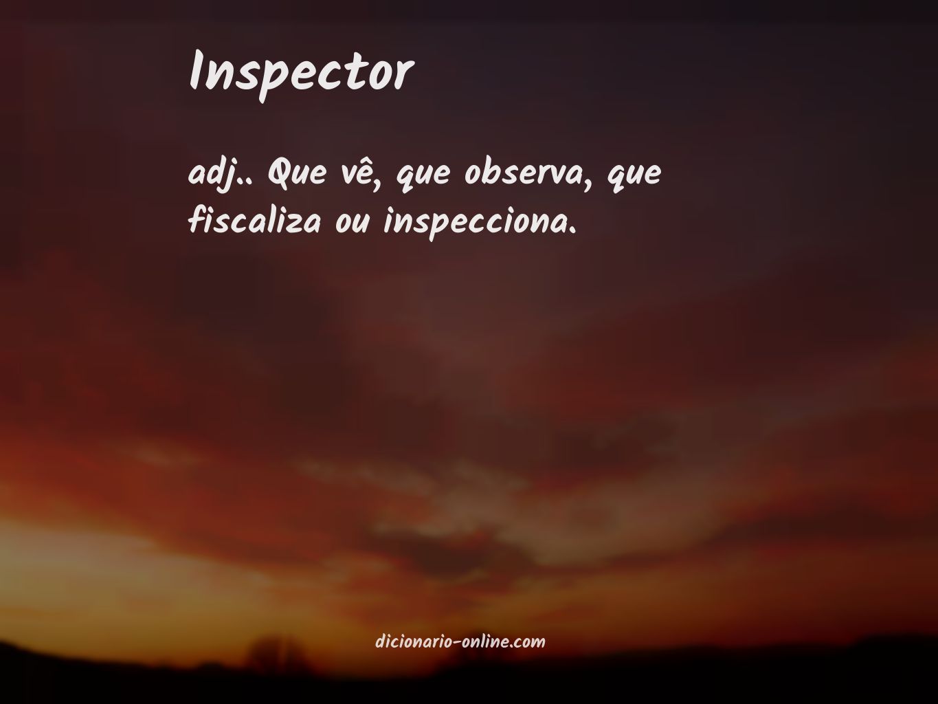 Significado de inspector