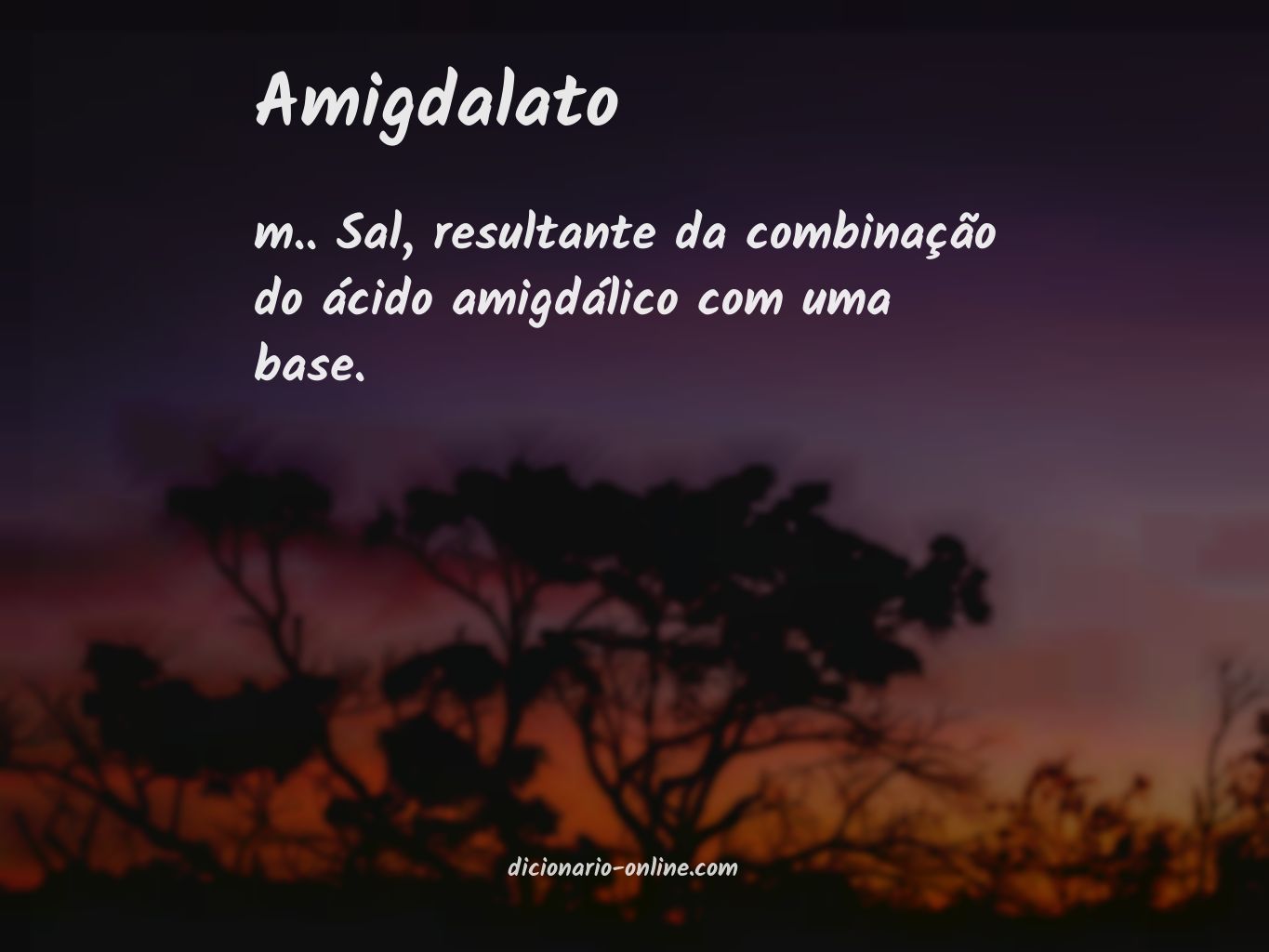 Significado de amigdalato