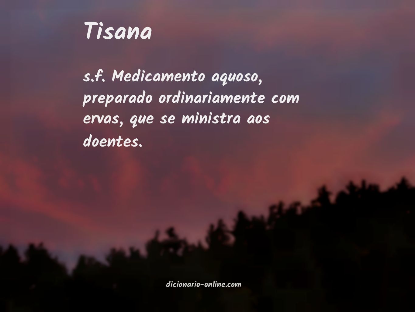 Significado de tisana