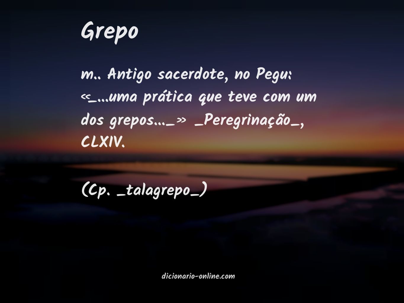 Significado de grepo