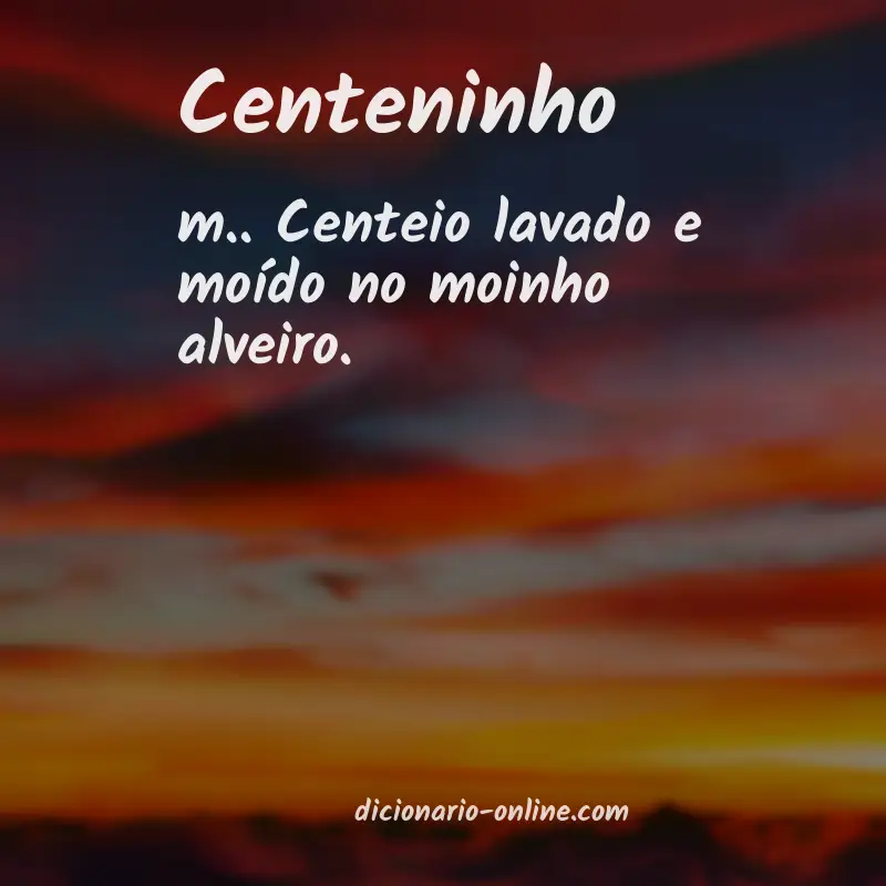 Significado de centeninho