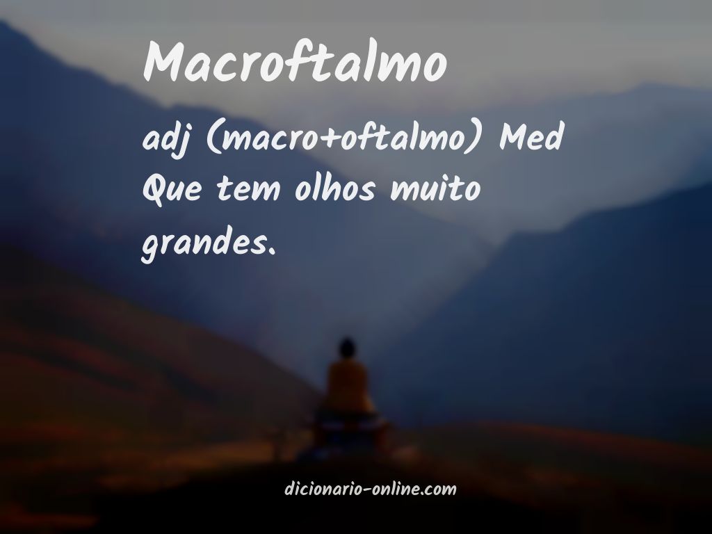 Significado de macroftalmo