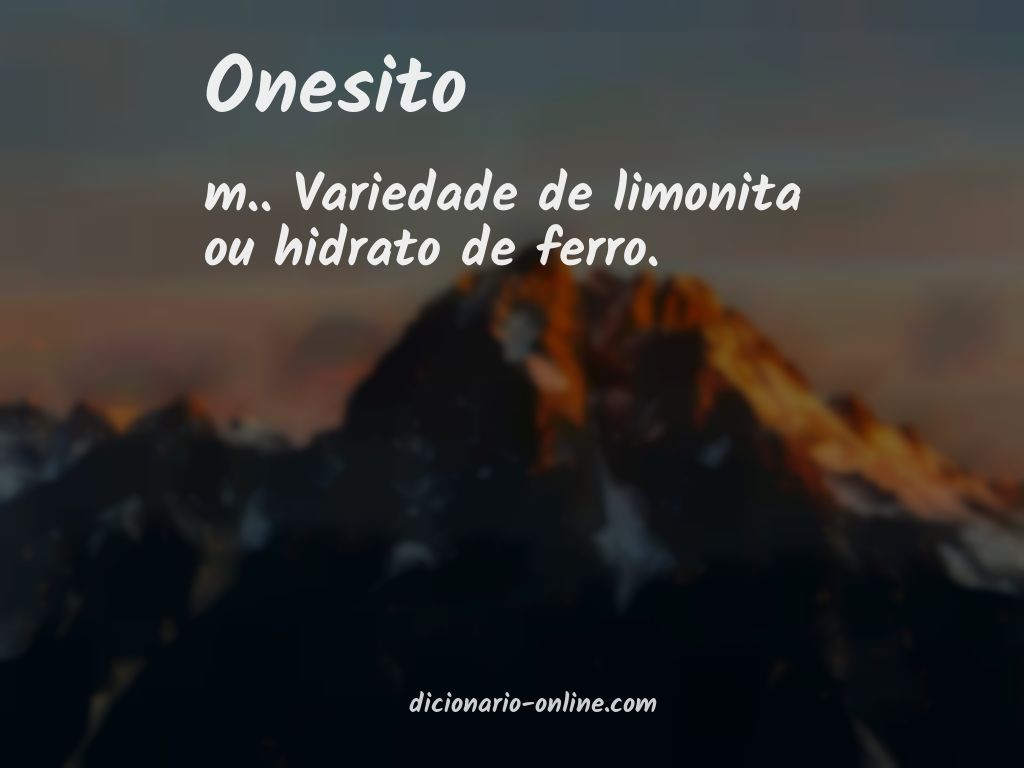 Significado de onesito