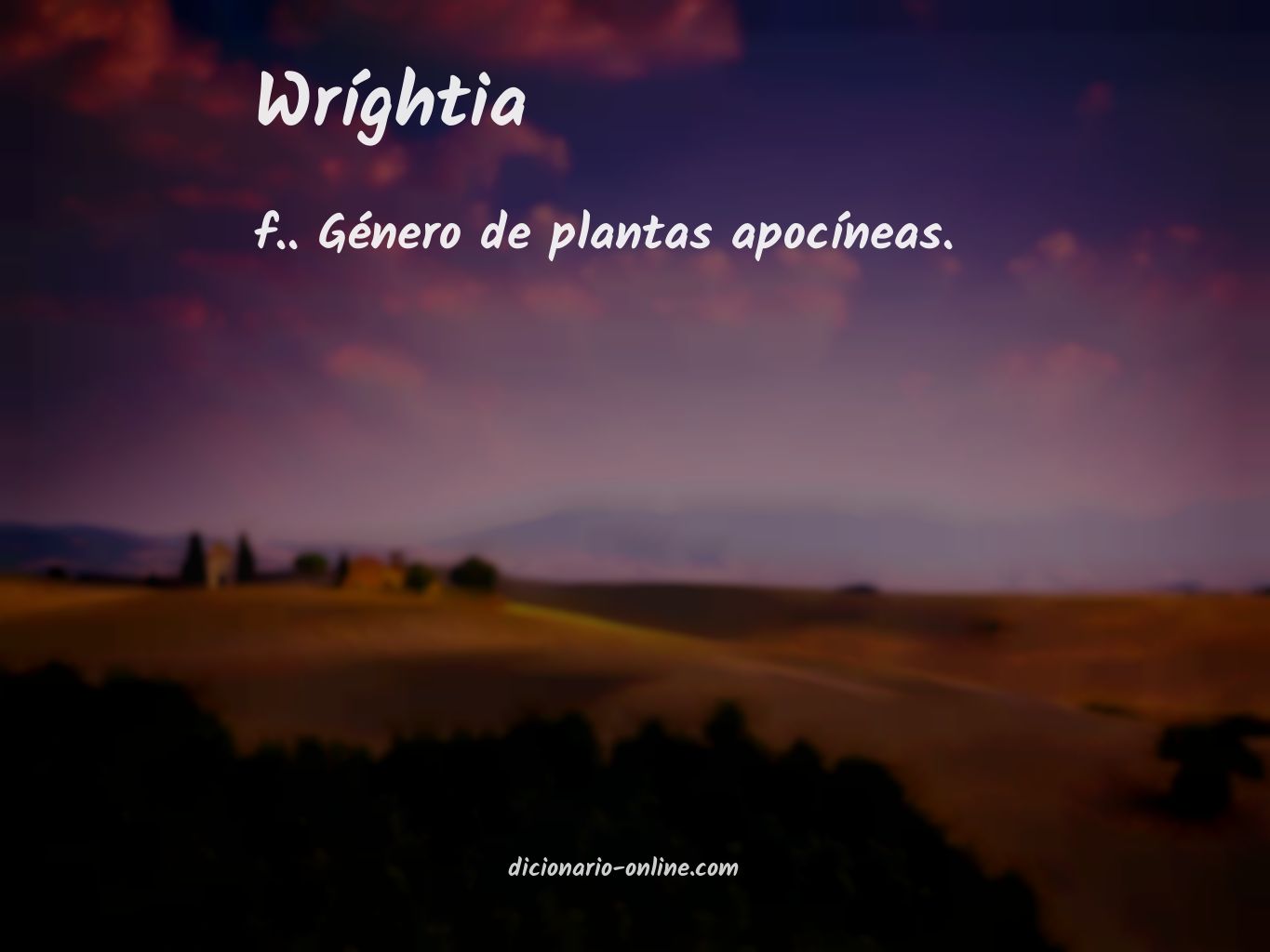 Significado de wríghtia