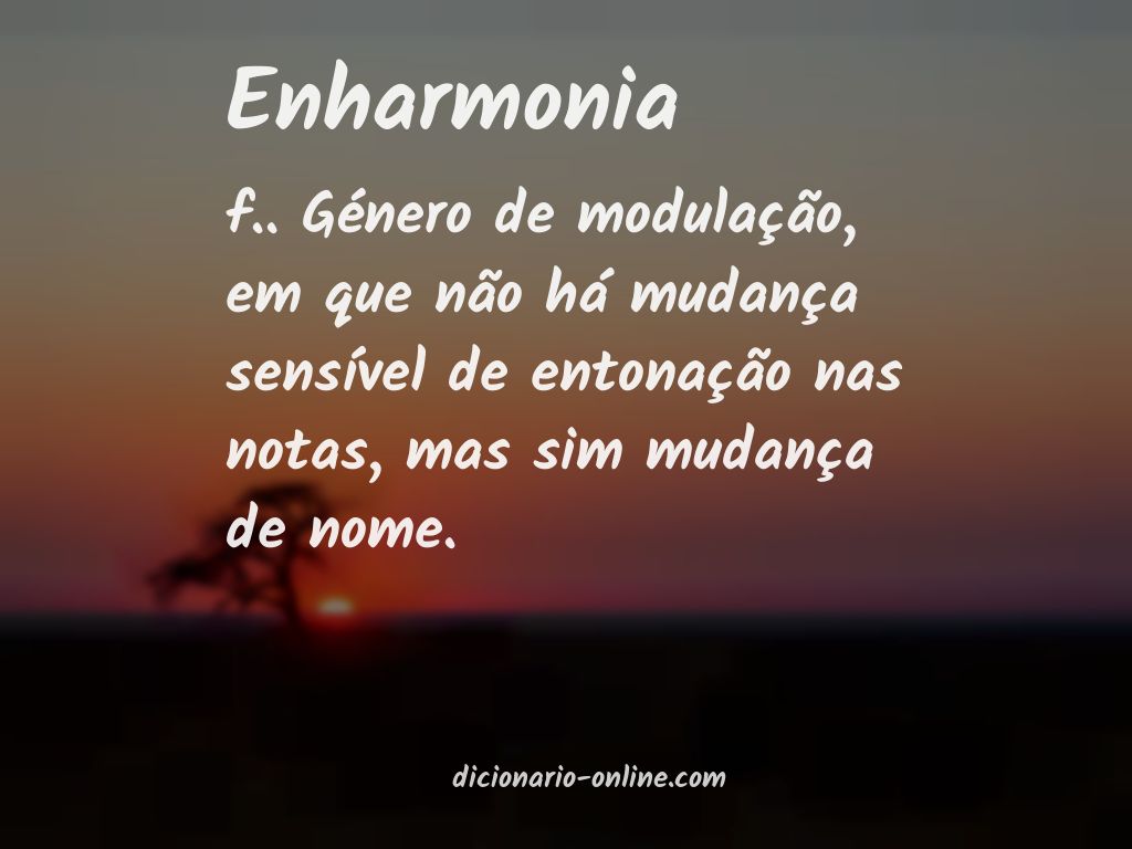 Significado de enharmonia