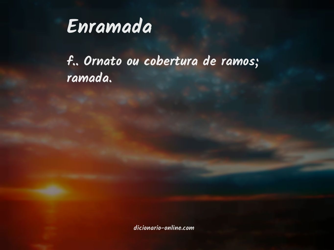 Significado de enramada