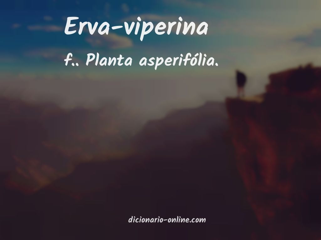 Significado de erva-viperina