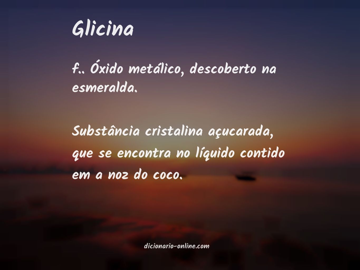 Significado de glicina