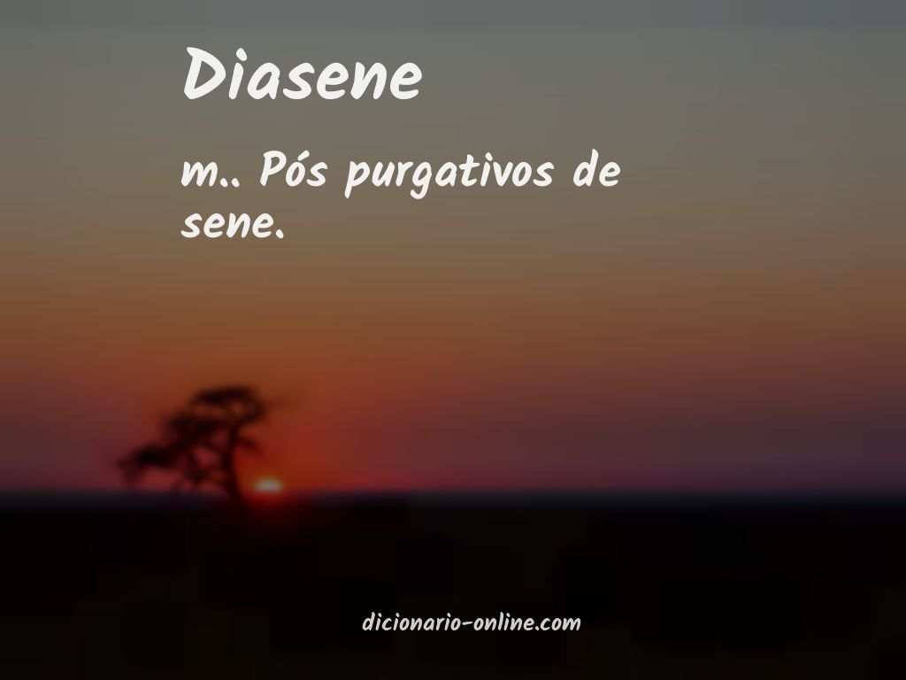 Significado de diasene