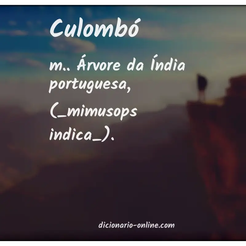 Significado de culombó