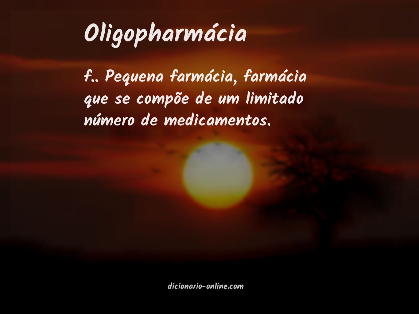 Significado de oligopharmácia