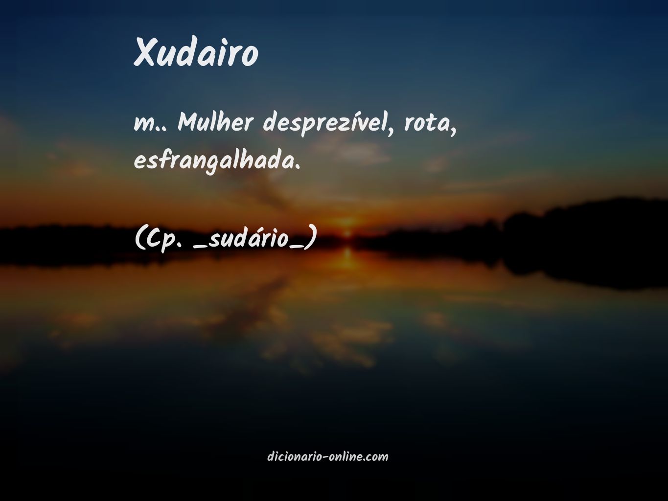 Significado de xudairo