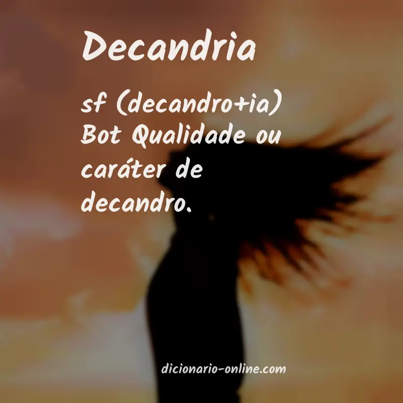 Significado de decandria