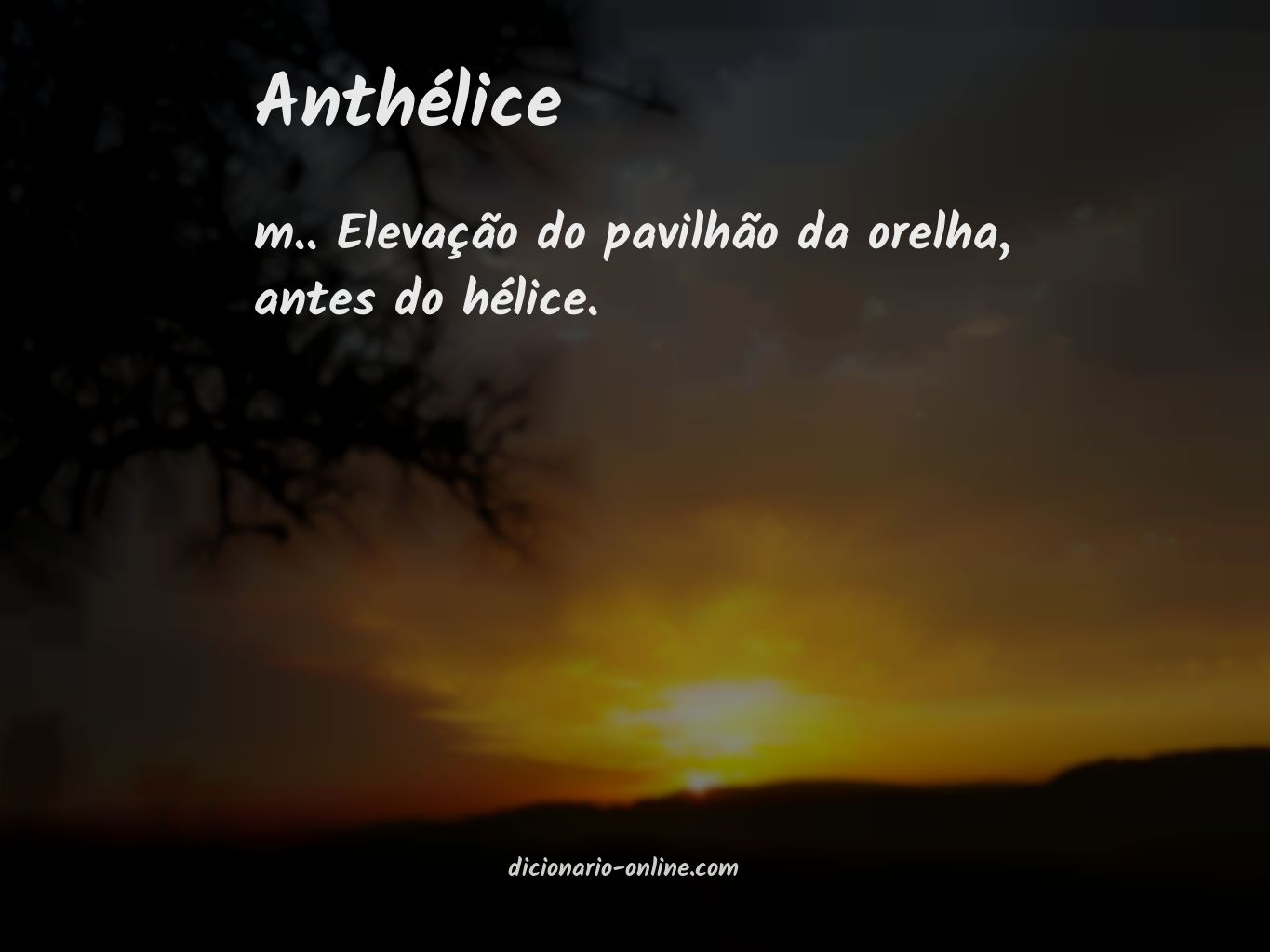 Significado de anthélice