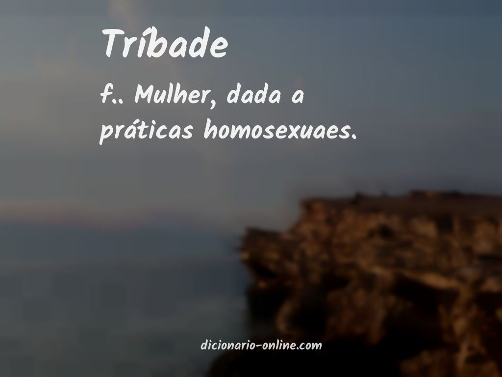 Significado de tríbade